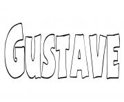 Gustave dessin à colorier