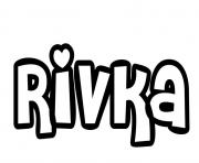 Coloriage Rivka