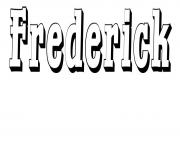 Frederick dessin à colorier