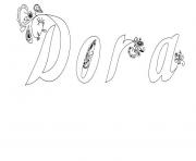 Dora dessin à colorier