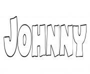 Johnny dessin à colorier