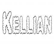 Kellian dessin à colorier