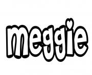 Meggie dessin à colorier