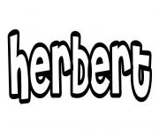 Herbert dessin à colorier