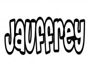 Jauffrey dessin à colorier