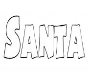 Coloriage Santa