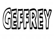 Geffrey dessin à colorier