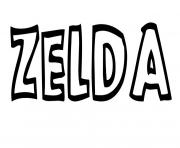 Zelda dessin à colorier