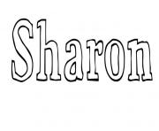 Sharon dessin à colorier