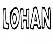 Lohan dessin à colorier