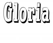 Coloriage Gloria