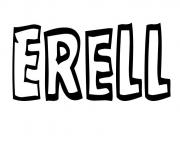 Coloriage Erell