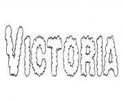 Victoria dessin à colorier