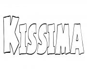 Kissima dessin à colorier