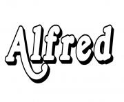 Alfred dessin à colorier