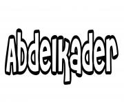 Coloriage Abdelkader