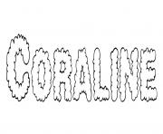 Coraline dessin à colorier