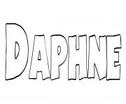 Daphne dessin à colorier
