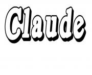 Coloriage Claude