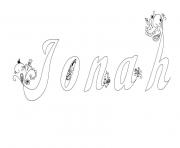 Jonah dessin à colorier