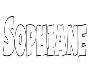 Sophiane dessin à colorier