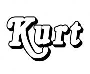 Kurt dessin à colorier