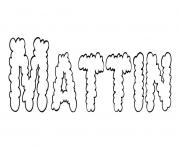 Mattin dessin à colorier