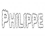 Philippe dessin à colorier