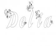 Delia dessin à colorier