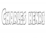 Charles henri dessin à colorier