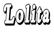 Lolita dessin à colorier