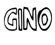 Gino dessin à colorier