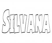 Silvana dessin à colorier