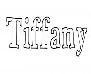 Tiffany dessin à colorier