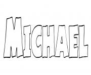 Michael dessin à colorier