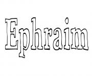 Ephraim dessin à colorier
