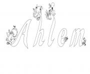 Coloriage Ahlem