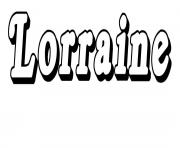 Lorraine dessin à colorier