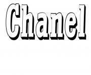 Chanel dessin à colorier