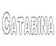 Catarina dessin à colorier