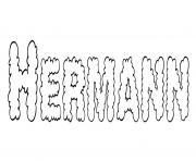 Hermann dessin à colorier