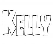Kelly dessin à colorier