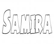 Samira dessin à colorier