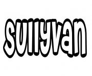 Sullyvan dessin à colorier