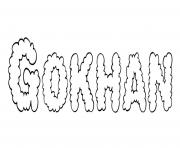 Gokhan dessin à colorier