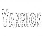 Yannick dessin à colorier