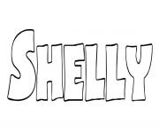 Shelly dessin à colorier