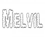 Melvil dessin à colorier
