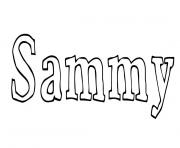Sammy dessin à colorier