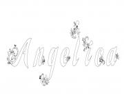 Angelica dessin à colorier